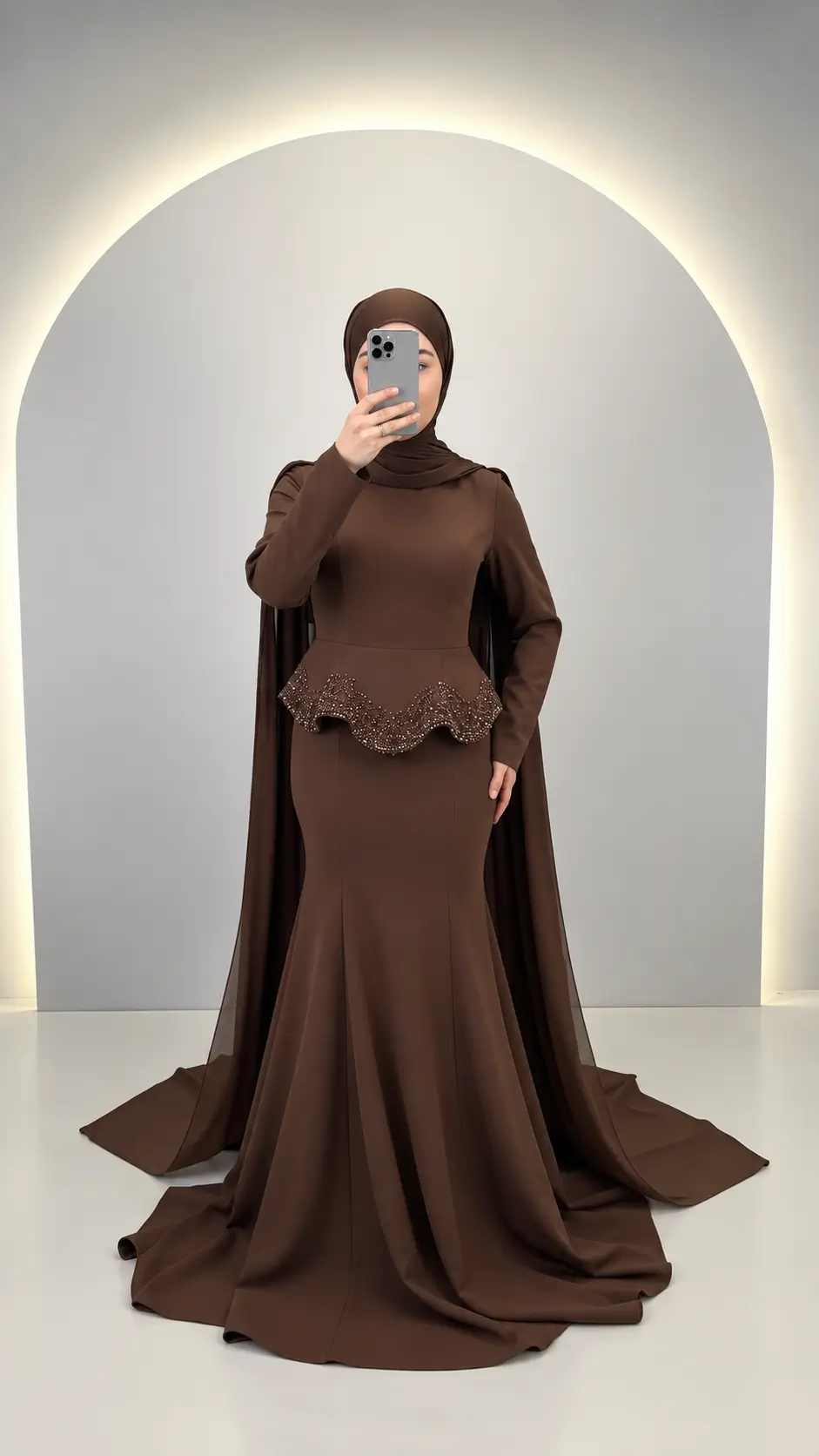 Simay Abendkleid Braun