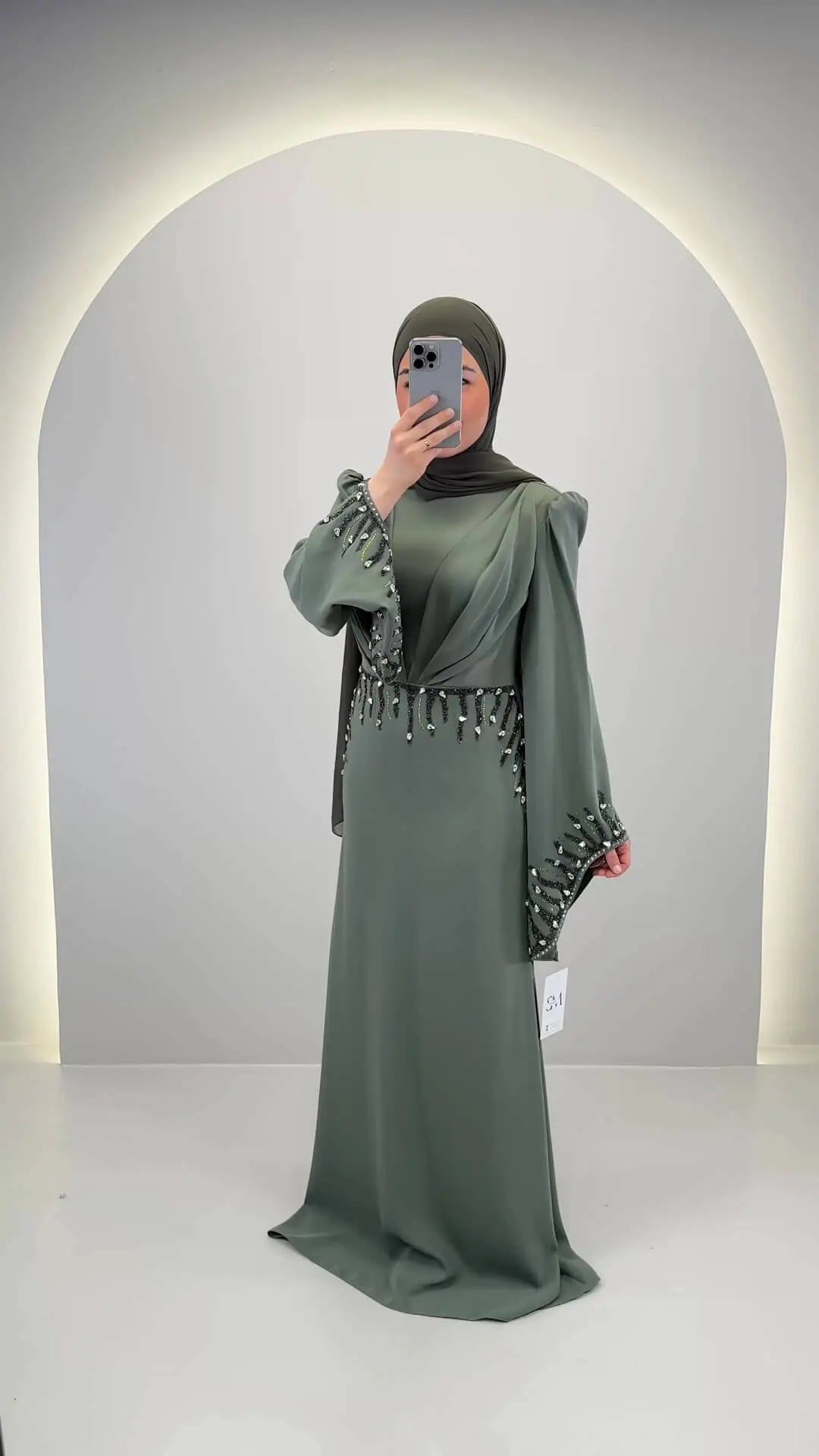 <tc>M</tc>aya Evening Dress Green