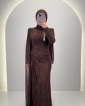 Asell Abendkleid Braun
