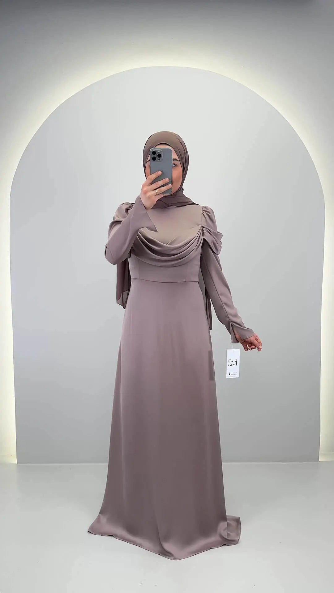 Ilmune robe de soirée taupe