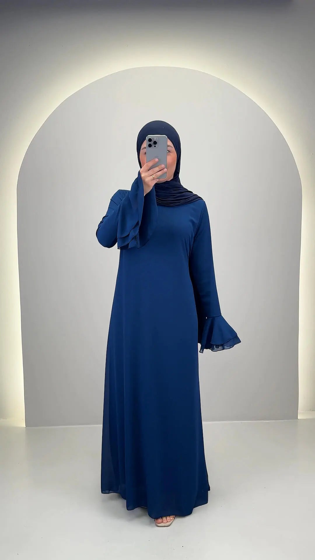 Robe de soirée Fima bleu foncé