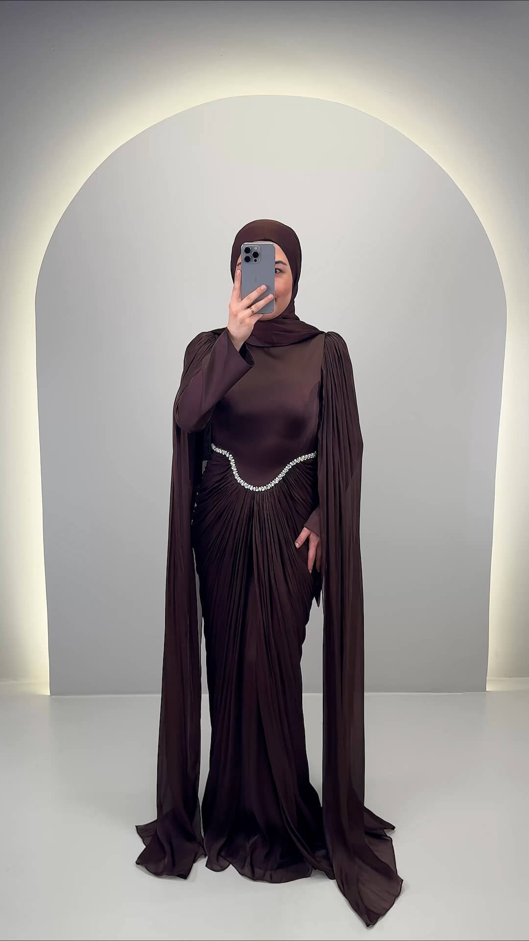 Ayzara Abendkleid Braun