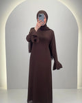 Robe de soirée Fima marron