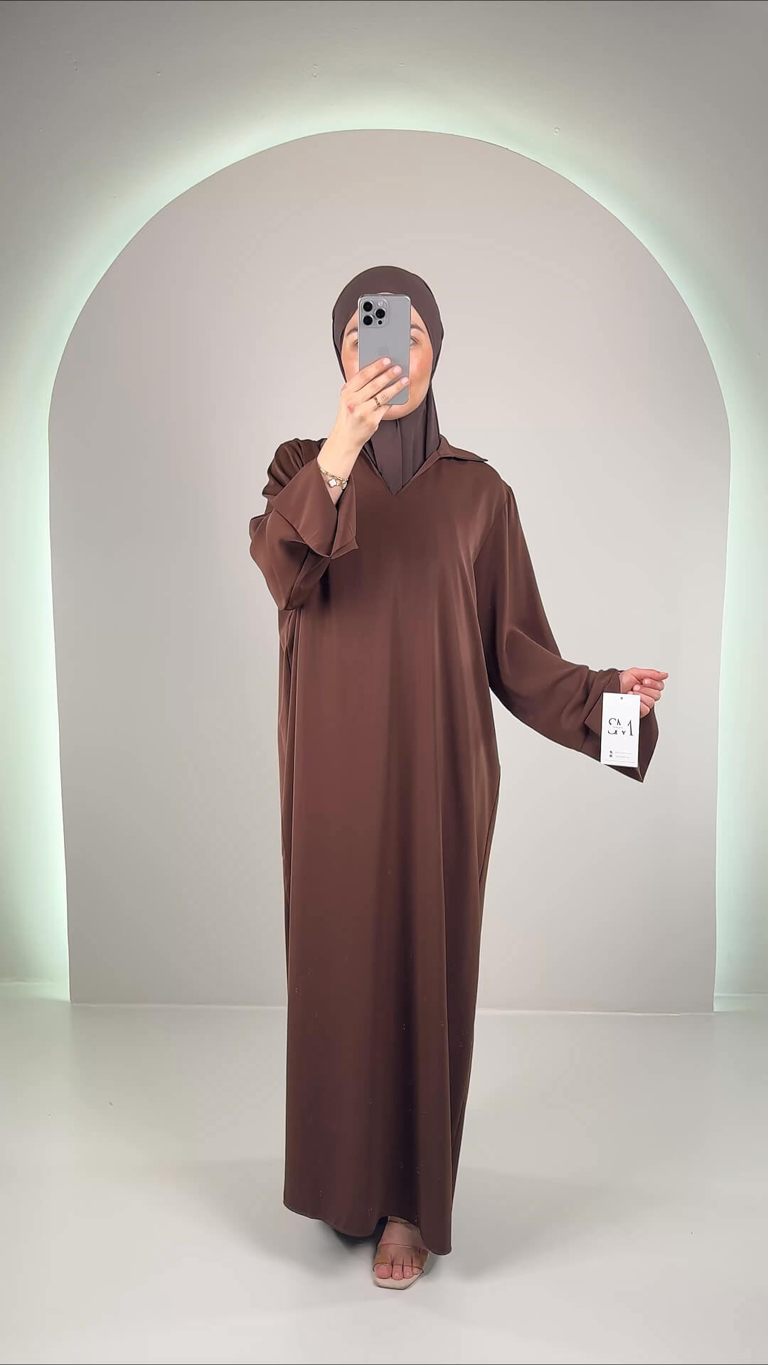 Selia Abendkleid Braun