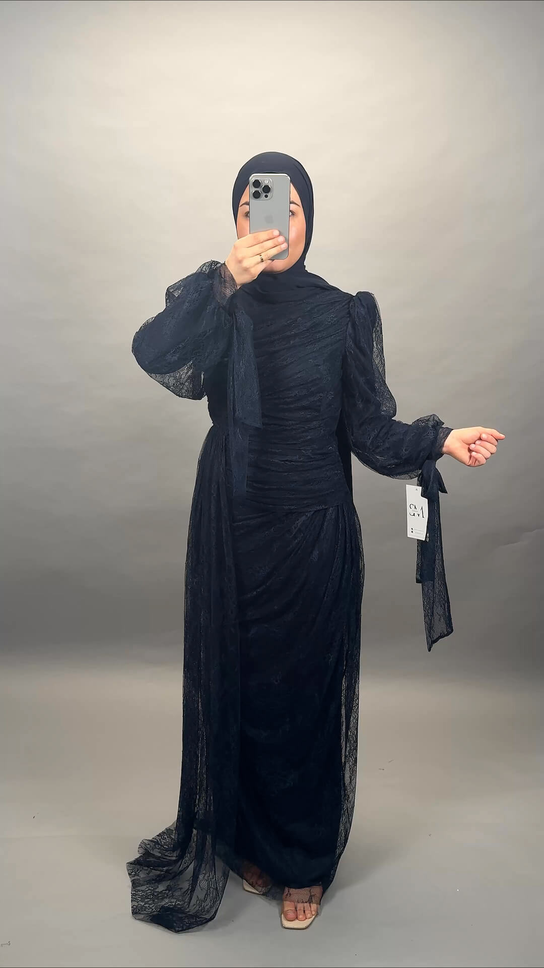 Simara evening dress dark blue