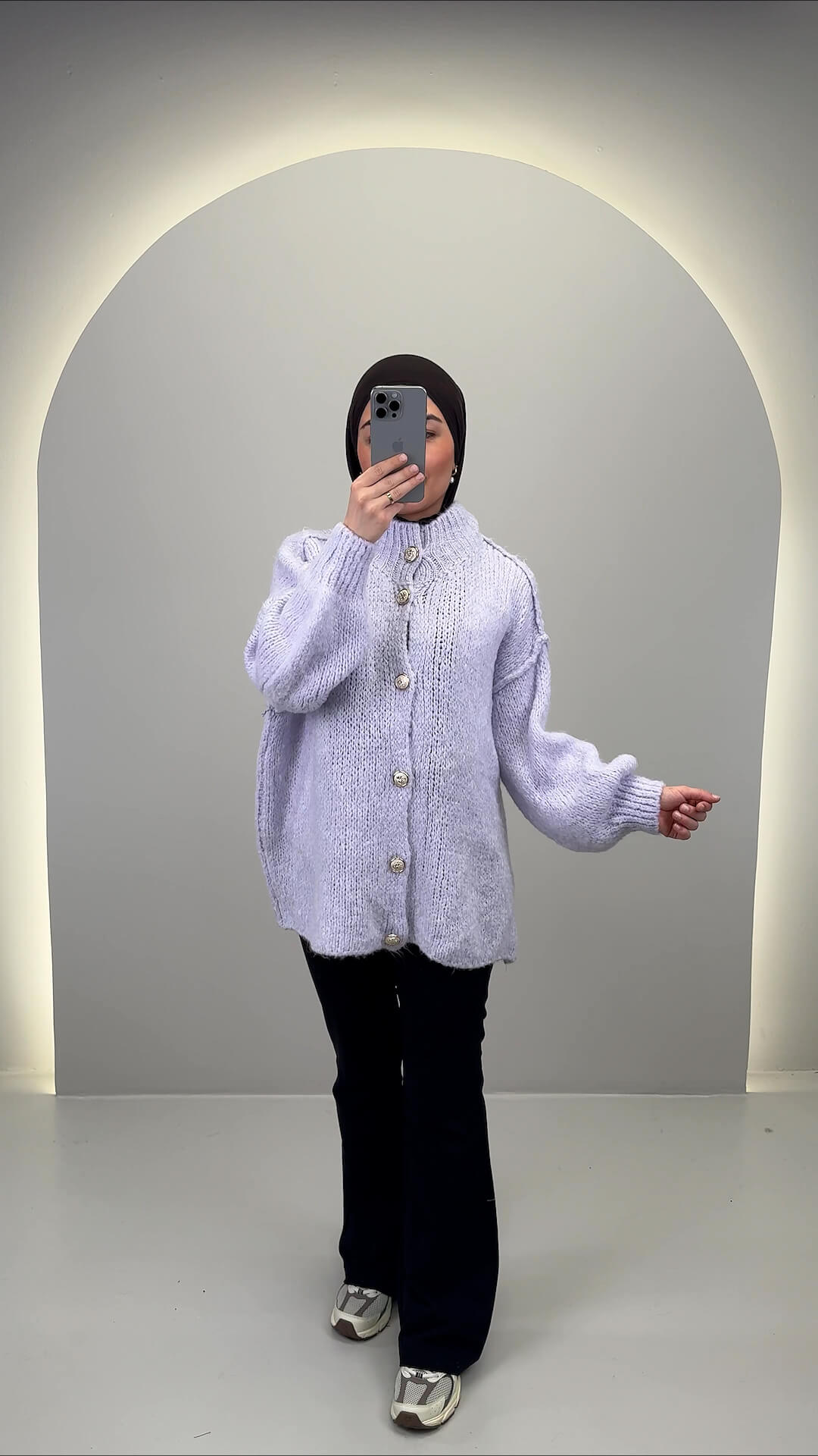 Efla Strickjacke Flieder