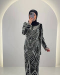 Huda Abendkleid Schwarz