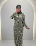Huda Abendkleid Grün