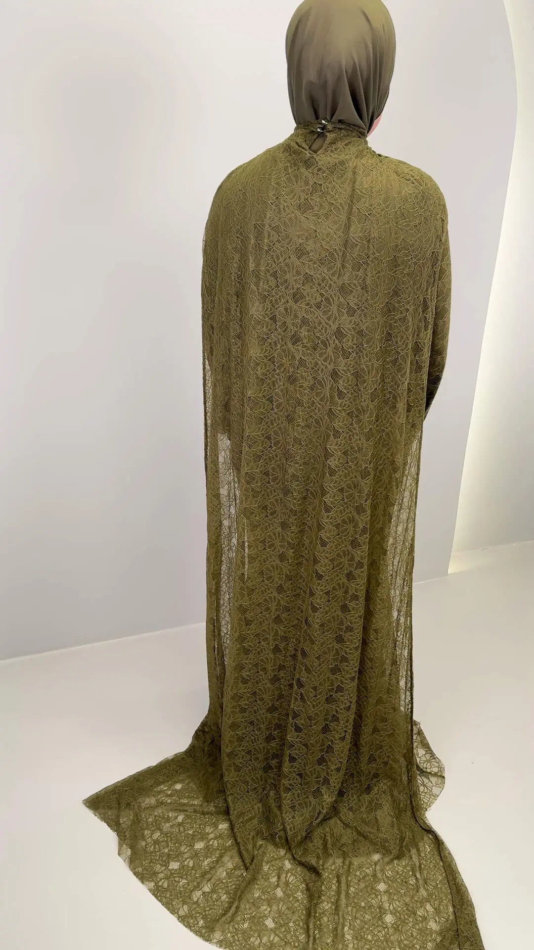 Robe de soirée Liora Verte avec Hijab