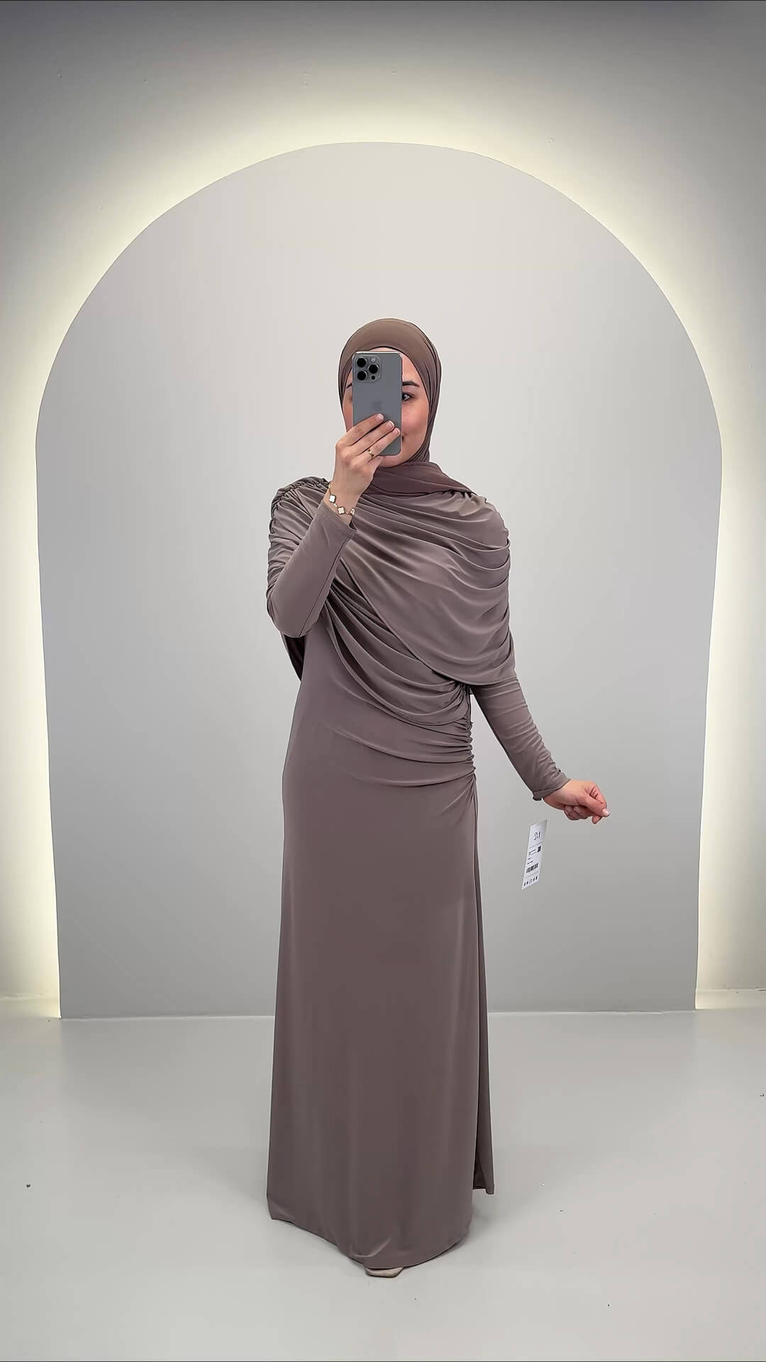 Miana Abendkleid Taupe