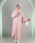 Haut en mousseline Yale rose