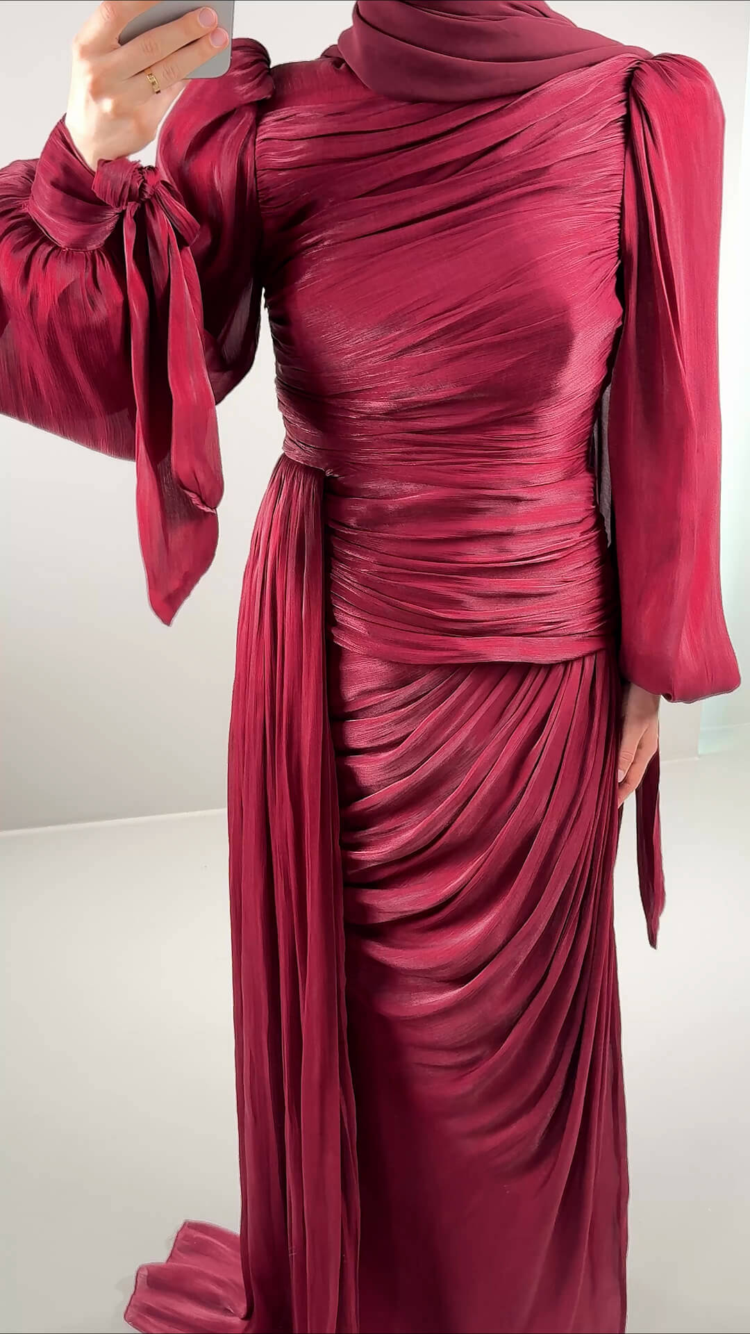 Dunja Abendkleid Weinrot