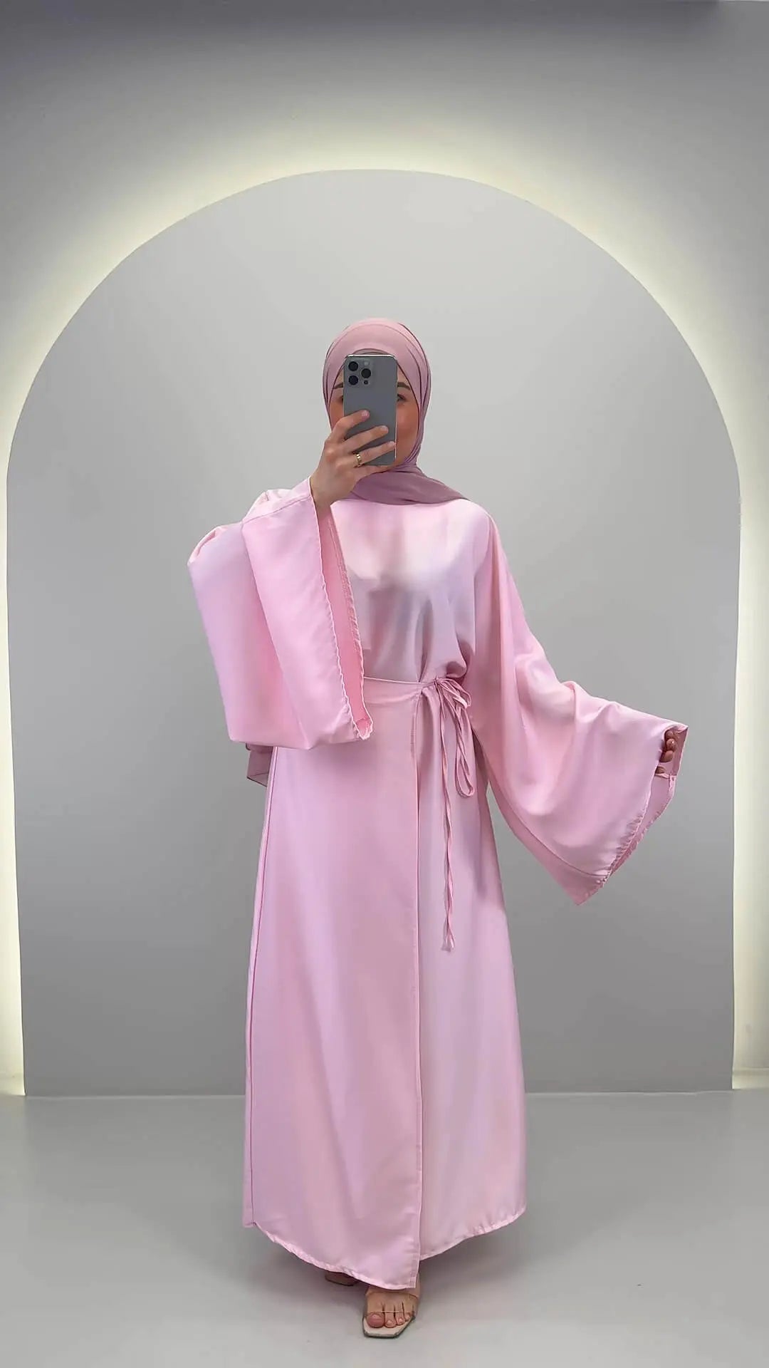 Nesa Abaya Pink