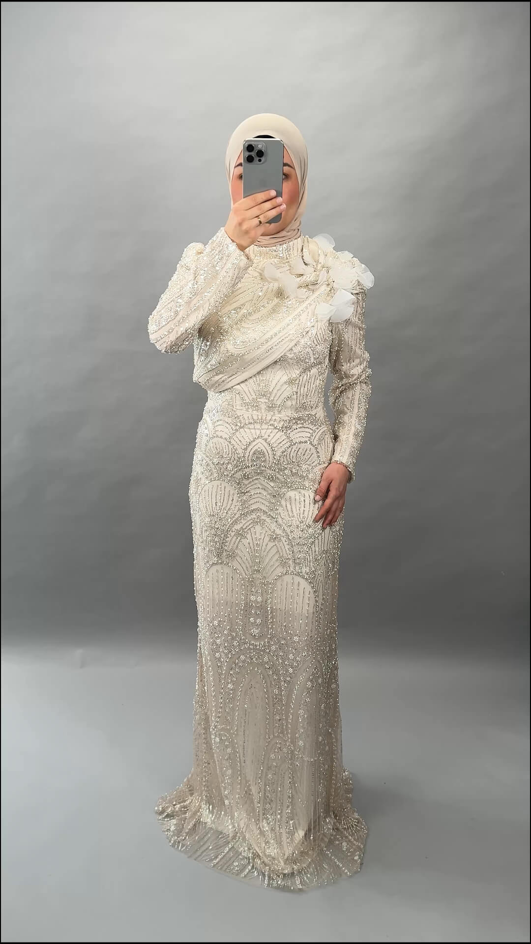 Nola Abendkleid Beige