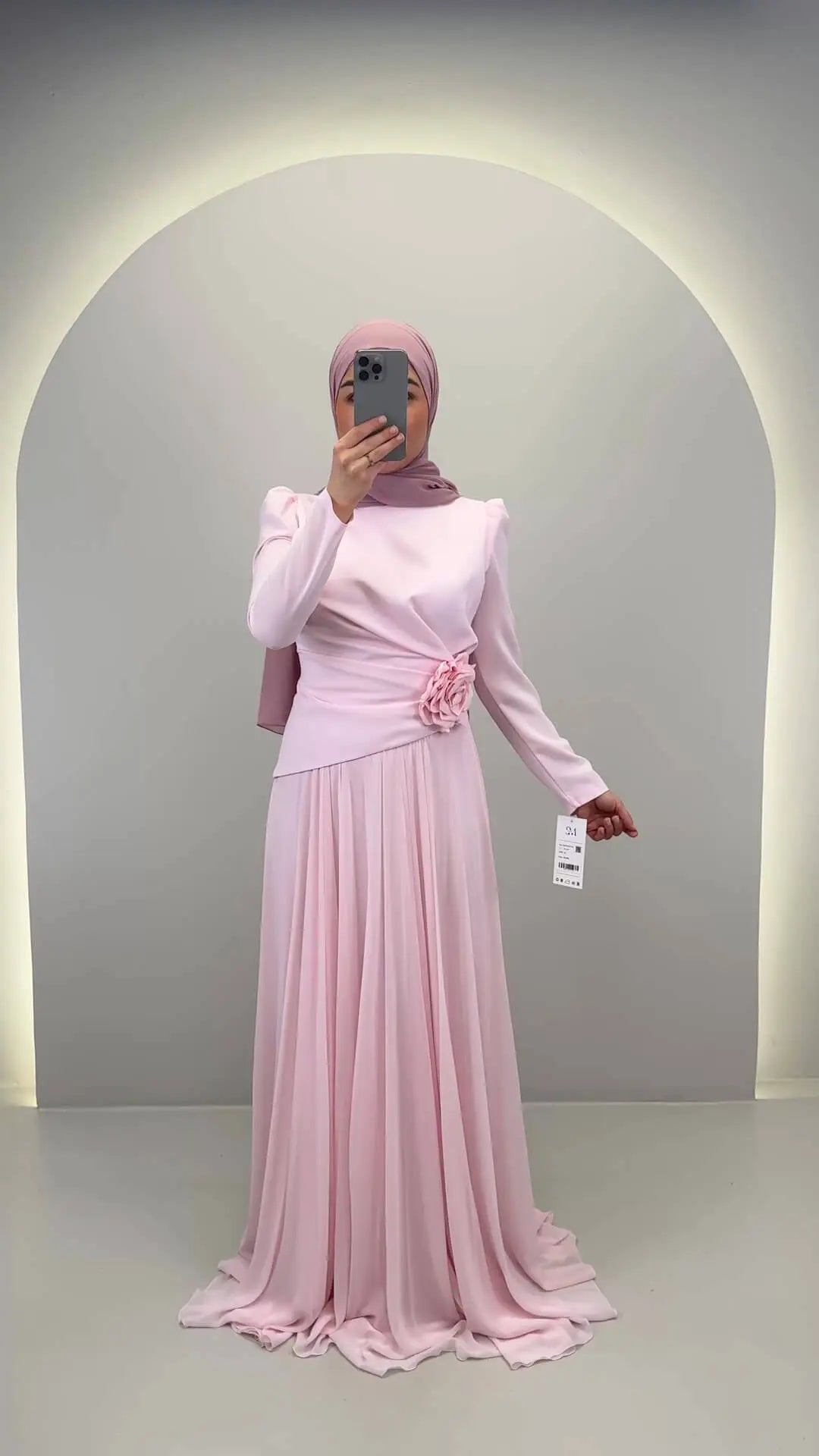 Noor Evening dress Pink