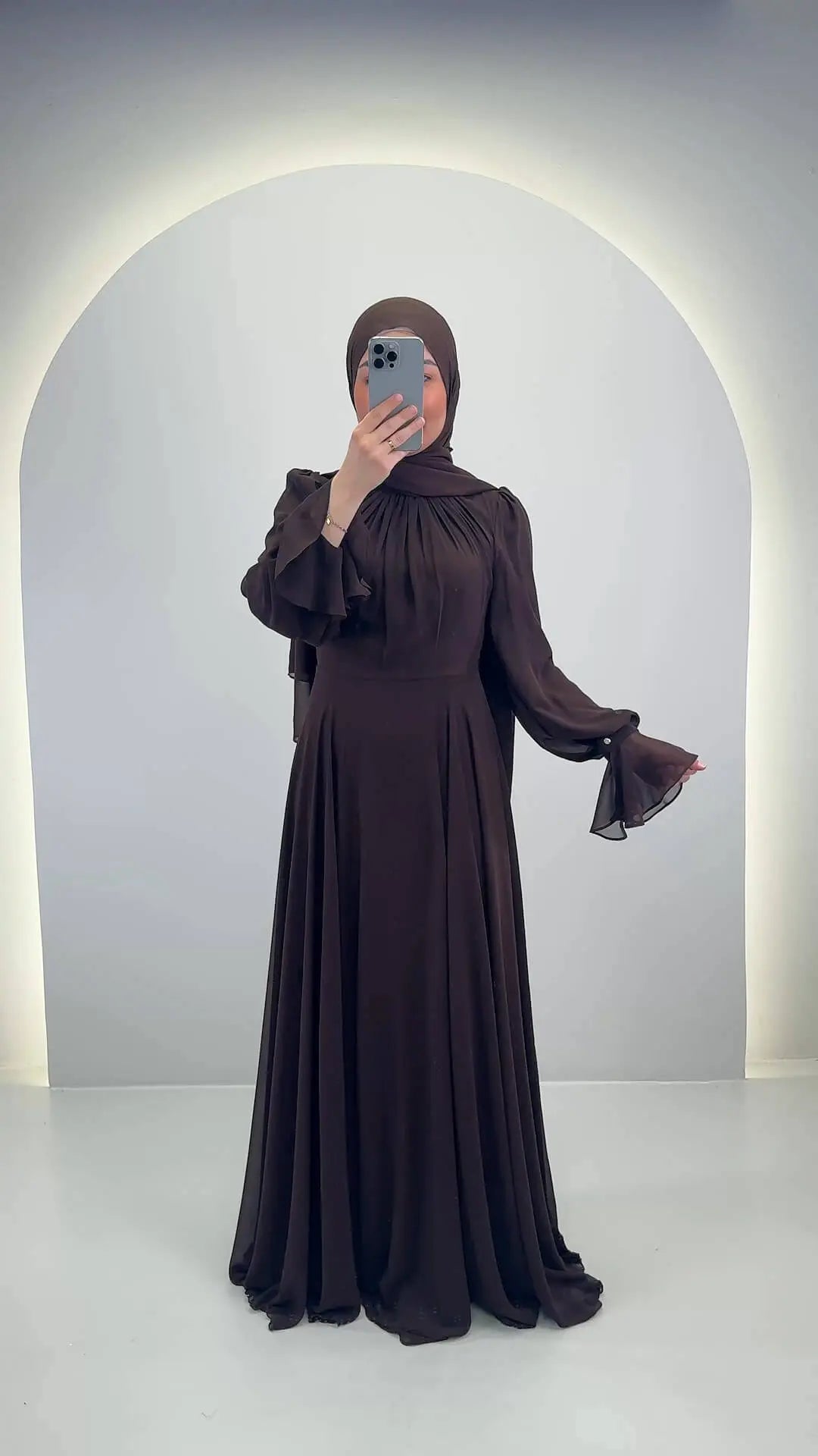 Tisla Evening dress Brown