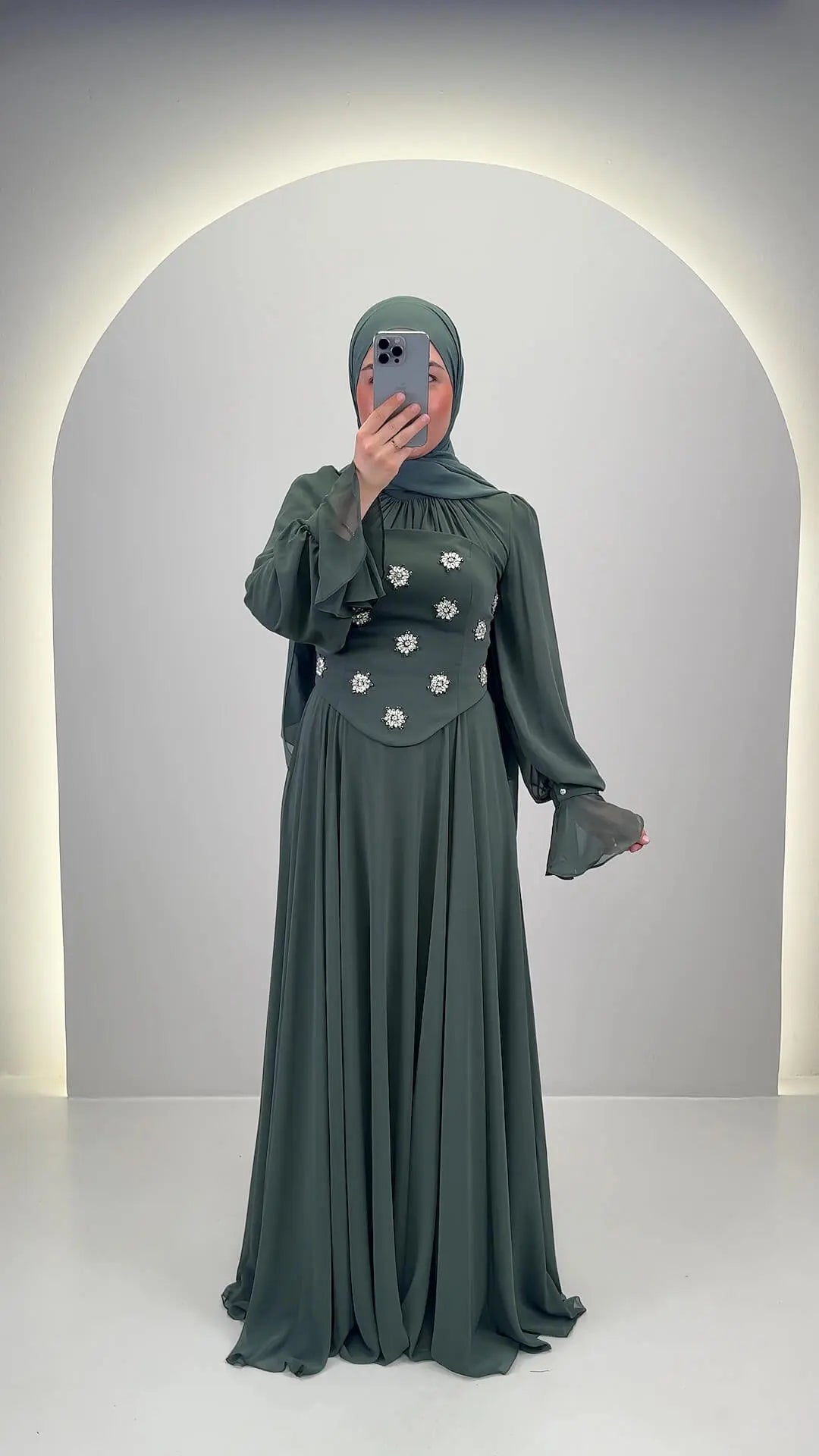 Tisla Abendkleid Grün