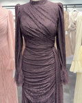 Eliza Abendkleid Braun 01