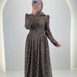Robe de soirée Mina Marron