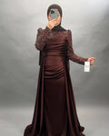 Arzu evening dress brown