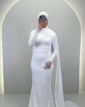<tc>L</tc>iora wedding dress <tc>with</tc> <tc>HIJAB</tc>
