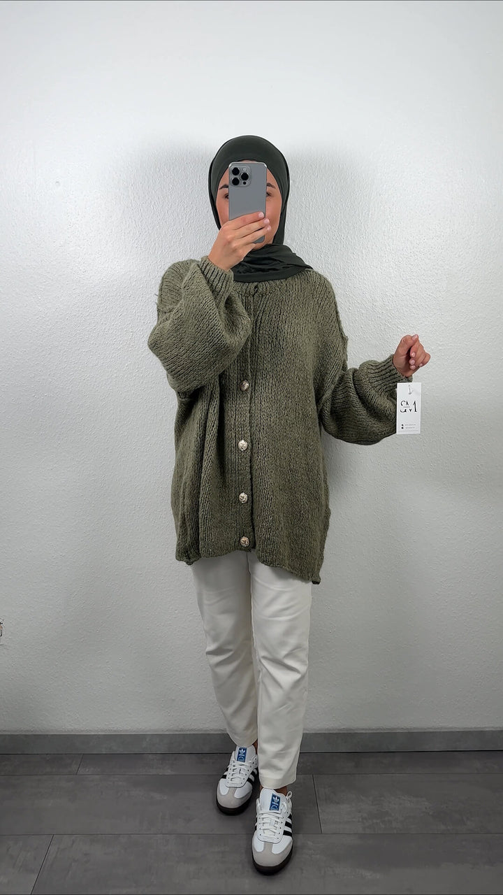 Efla cardigan kaki