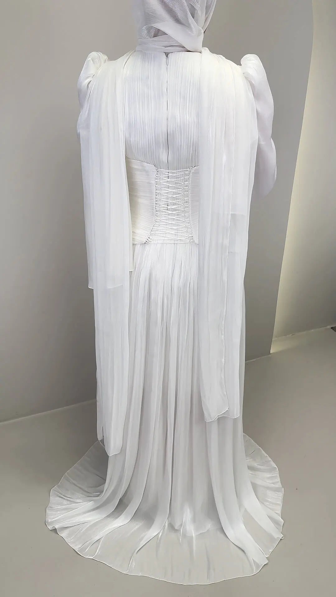 Estel Abendkleid mit HIJAB Braun