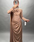 Himaya evening dress bronze