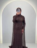 Liora Abendkleid Braun