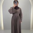 Mima Abendkleid Taupe