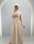 Mina Abendkleid Beige