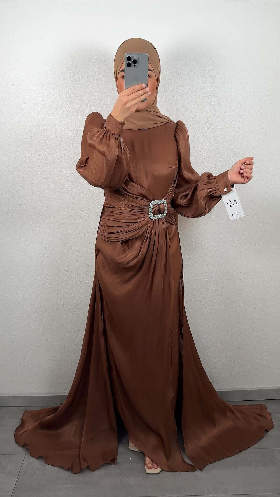 Nur Abendkleid Braun