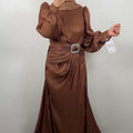 Nur evening dress brown