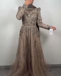 Robe De Soirée Exclusive Princesse Taupe