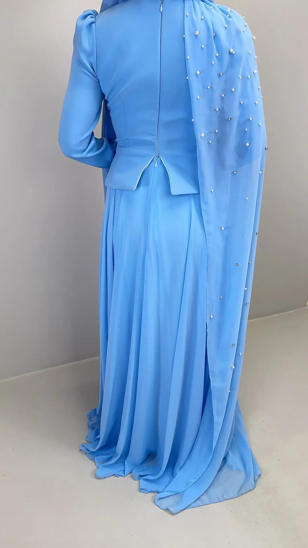 Robe de soirée Seyla bleue