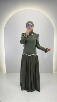 Yagmur Abendkleid Grün