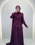 Adela Abendkleid Braun