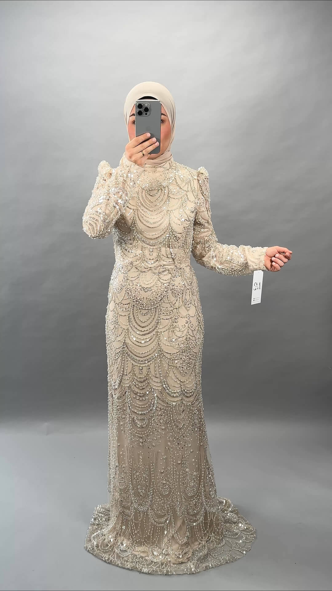 Alea Abendkleid Beige