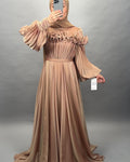 Bahar evening dress bronze