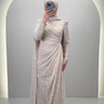 Robe de soirée Mireya Beige
