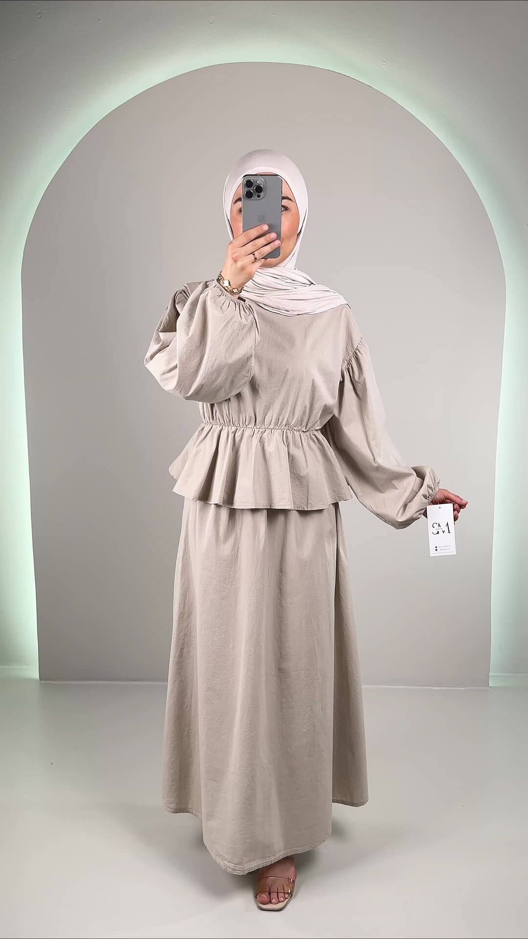 Mirza Zweiteiler Beige