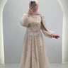 Robe de soirée Elsa Beige