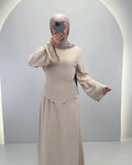 Aramiel Abendkleid Beige
