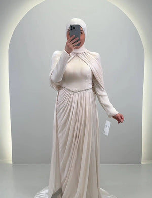 Nefa Abendkleid Beige