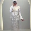 Robe de soirée Beys crème