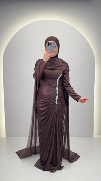 Velina Evening dress Brown