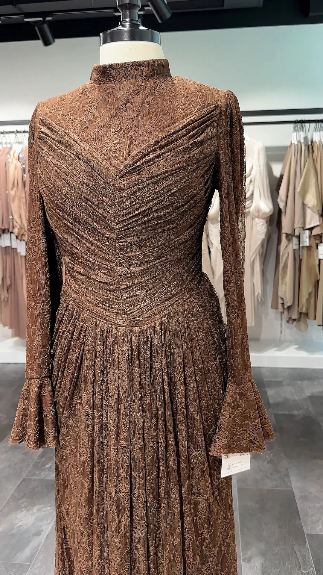 Selin Abendkleid Braun