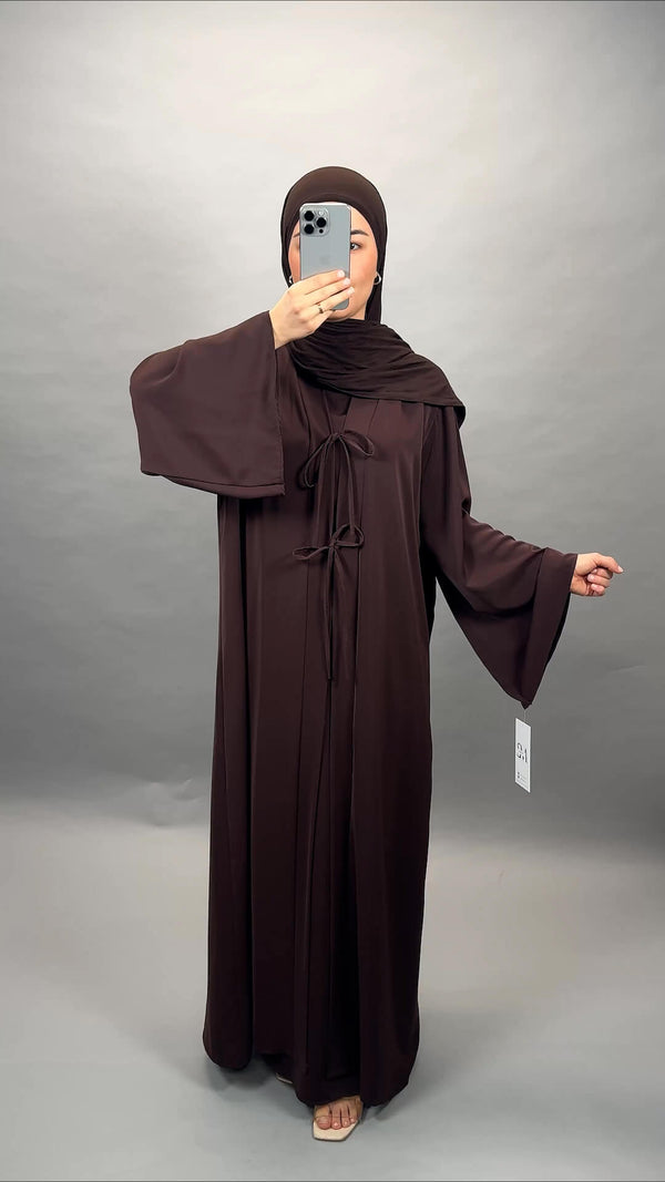 Ines Abaya Set Braun