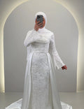 Azmia Brautkleid mit Hijab