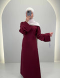 Classy Kleid Weinrot